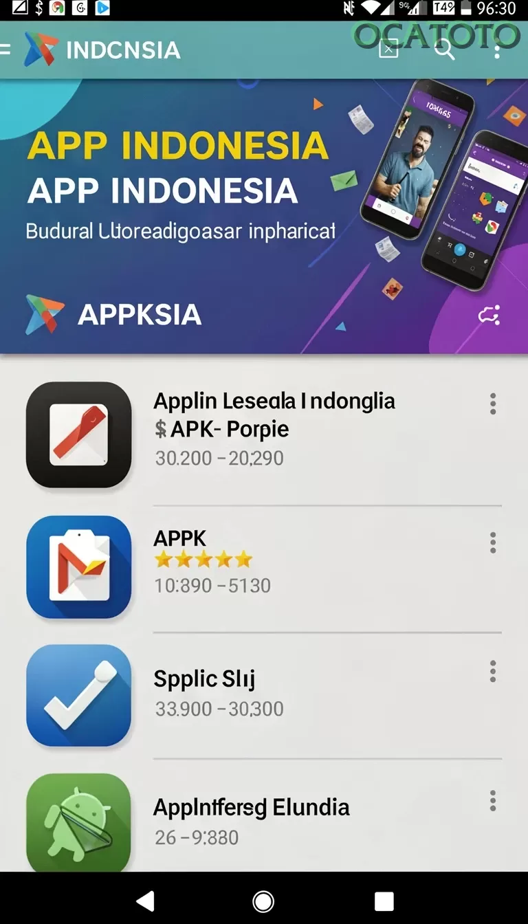 Galeri pratinjau visual ocatoto build APK resmi terbaru